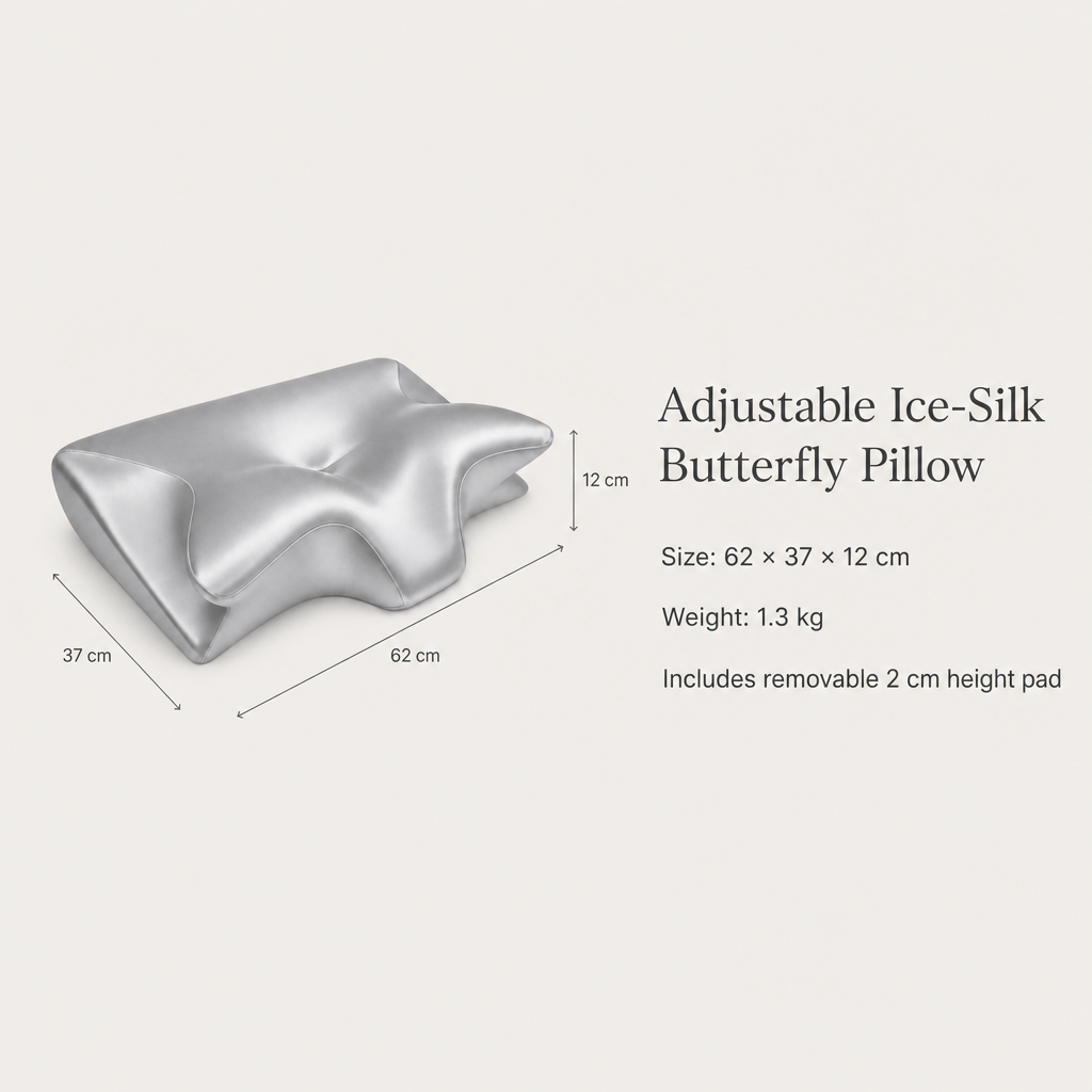 Adjustable Ice-Silk Butterfly Pillow — specifications